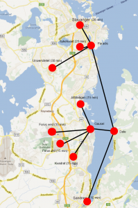 Gandsfjord båtruter
