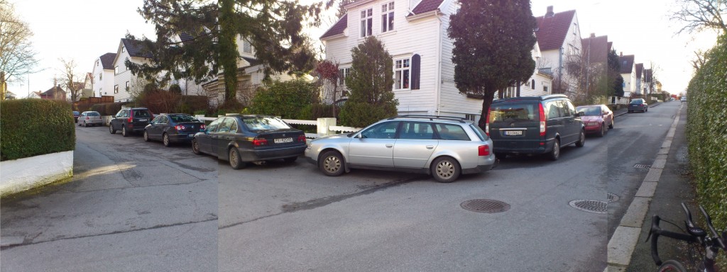Parkering i kryss